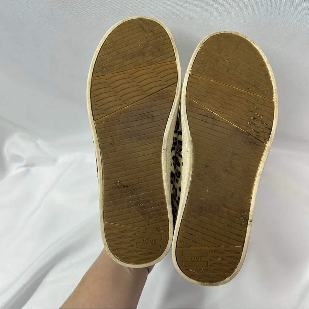 Toms | Avalon Slip On Canvas Cheetah Print Shoes Women's Size 7W